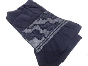 絞り　霞取りに古典柄　男物兵児帯